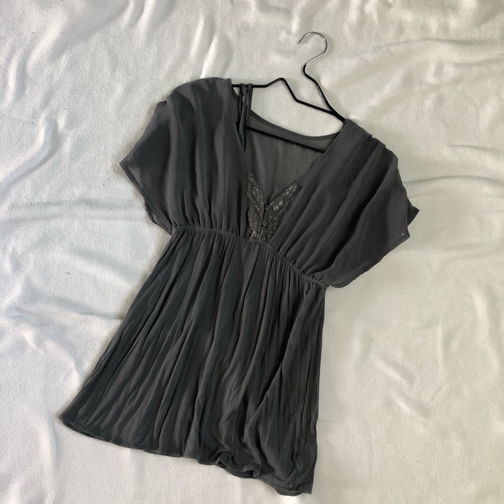 Gray blouse